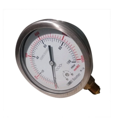 Baumer Low Range Compact Inbuilt Diaphragm Pressure Gauge